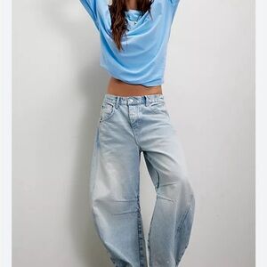 We the Free Good Luck Barrel Jeans